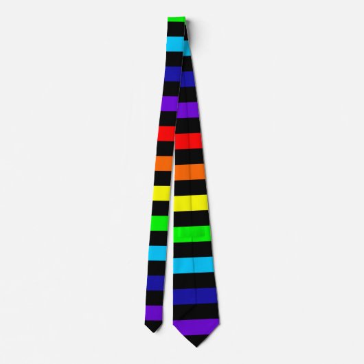 Cravate arc-en-ciel (bandes horizontales) (Dos)