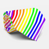 Cravate Arc-en-ciel barré (Roulé)