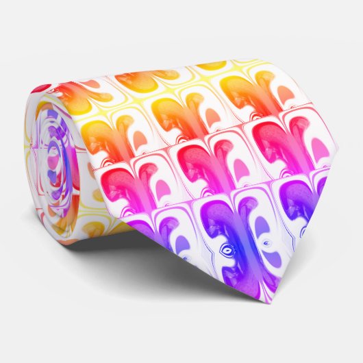 Cravate Arc-en-ciel chanceux (Roulé)