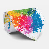 Cravate Arc-en-ciel de poudre de couleur (Roulé)