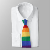 Cravate Arc-en-ciel et Motif Abstrait (Attaché)