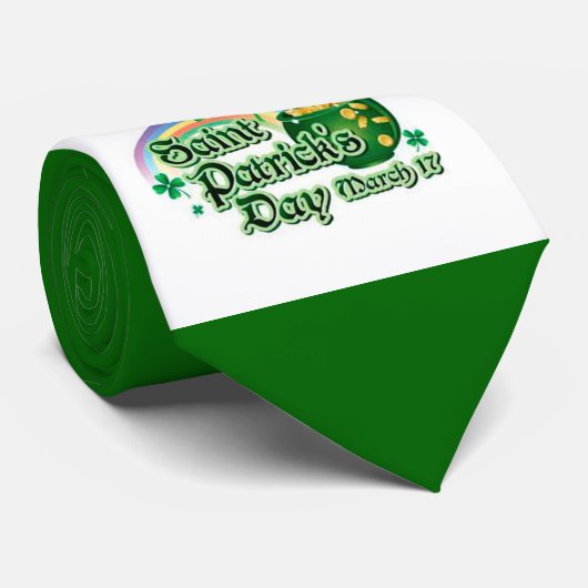 Cravate Arc en ciel et Pot d'or - (Roulé)