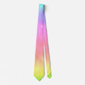Cravate Arc-en-ciel géométrique (Devant)
