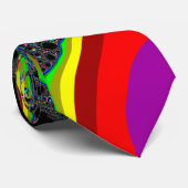 Cravate Arc-en-ciel global - Fractal (Roulé)