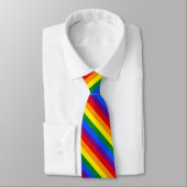 CRAVATE arc-en-ciel LGBT PRIDE (Attaché)
