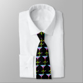 Cravate - arc-en-ciel Martini (Attaché)