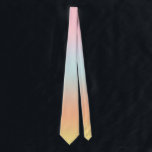 Cravate Arc-en-ciel Ombre rose bleu jaune<br><div class="desc">Belle aquarelle numérique rose violet pêche jaune dégradé bleu foncé design. Simple,  calme,  relaxant et glamour,  boho,  design moderne chic. Un cadeau radieux. Cadeaux Gradient personnalisés. Cadeaux Gradiés personnalisés</div>