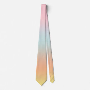 Cravate Arc-en-ciel Ombre rose bleu jaune