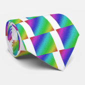 Cravate Arc-en-ciel paillettes coloré (Roulé)