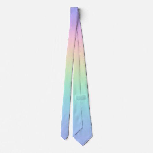 Cravate Arc-en-ciel pastel (Dos)