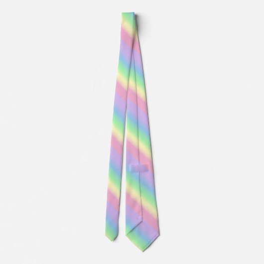 Cravate Arc-en-ciel Pastel Stripe (Dos)