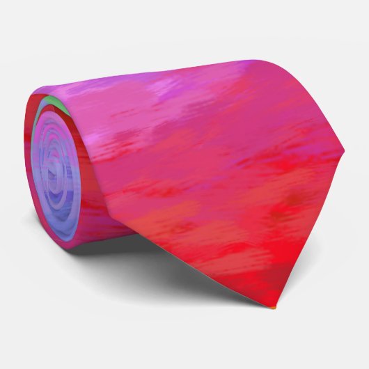Cravate Arc-en-ciel peintre impressionniste (Roulé)