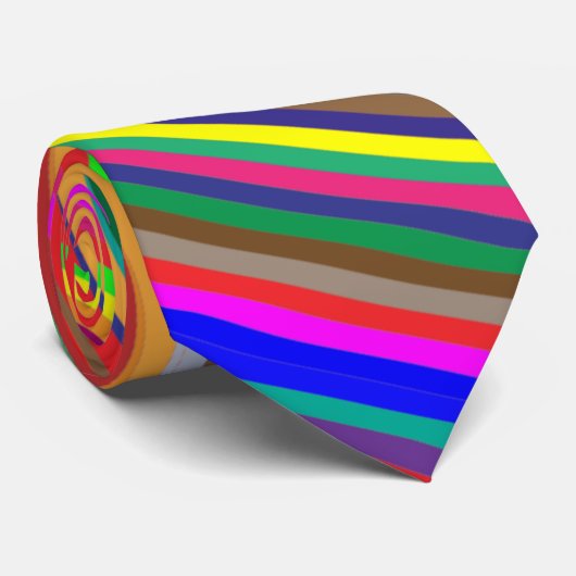 Cravate arc-en-ciel, spectre (Roulé)