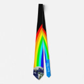 Cravate Arc-en-ciel, Terre et amour Vous /plannette & égal (Devant)