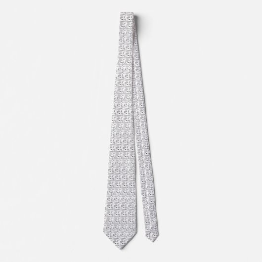 Cravate Architectes Drafting Outils Gris Blanc (Devant)
