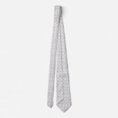 Cravate Architectes Drafting Outils Gris Blanc (Dos)