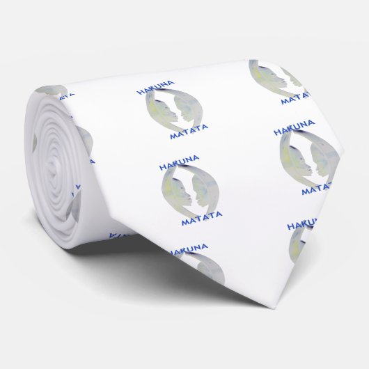 Cravate Architecture africaine Hakuna Matata (Roulé)