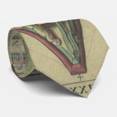 Cravate Architecture Ancienne, Couronne de Capitale Décora (Roulé)