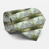 Cravate Architecture vintage, Plan Château Français (Roulé)