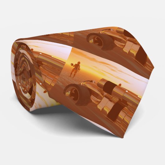 Cravate ARES CYBORG, DÉSERT HYPERION, SCIENCE FICTION Scif (Roulé)