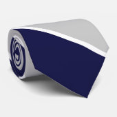 Cravate Argent et blanc (Roulé)