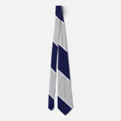 Cravate Argent et blanc (Dos)