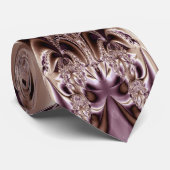 Cravate argentée ternie par métal ouvré (Roulé)