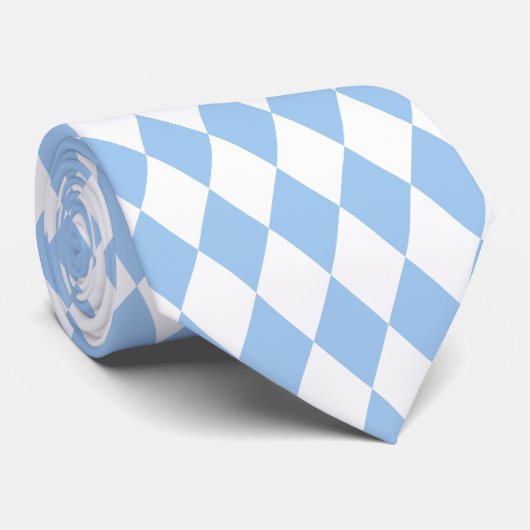 Cravate Arlequin Bleu Bébé (Roulé)