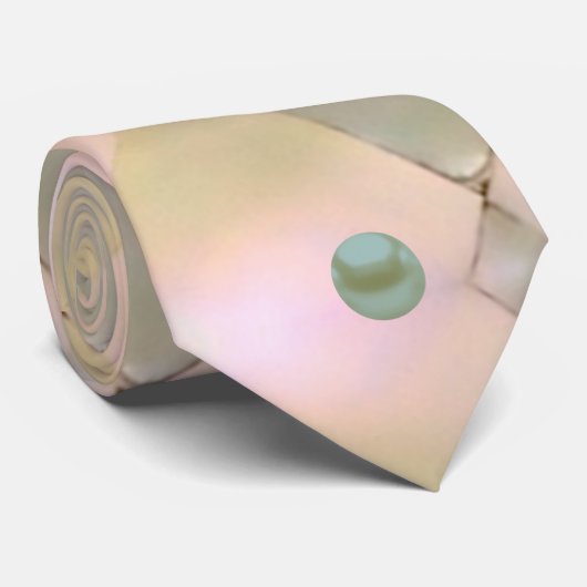 Cravate Arlequin Mère de Perle (Roulé)