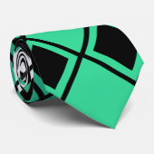 Cravate Arlequin Triangle Vert (Roulé)