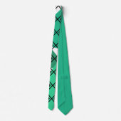 Cravate Arlequin Triangle Vert (Dos)