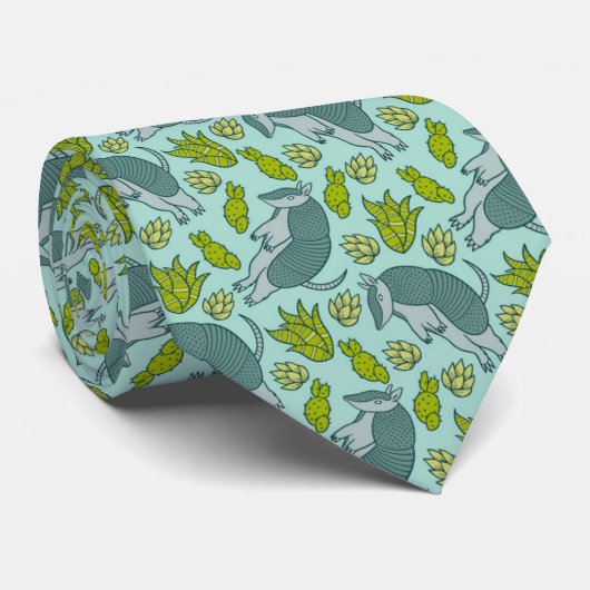 Cravate Armadillo Cactus Motif (Roulé)