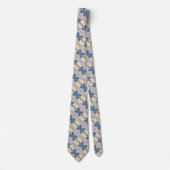 Cravate Armani Satin Blanc Sceau Foulard Stripe (Devant)