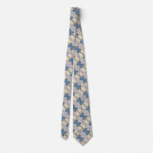 Cravate Armani Satin Blanc Sceau Foulard Stripe (Dos)