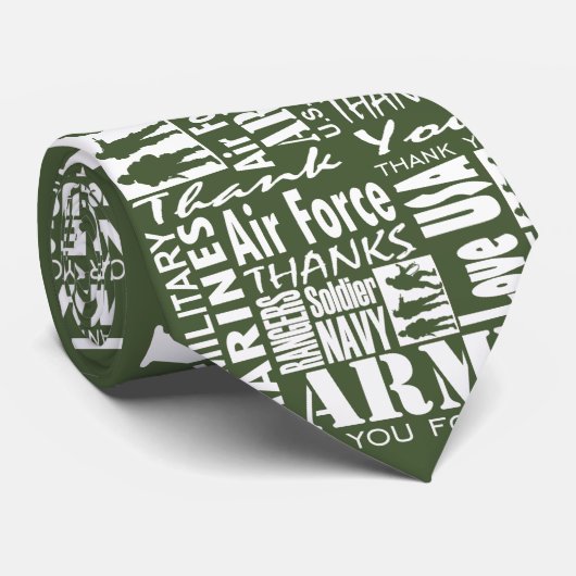 Cravate armée américaine | (Roulé)