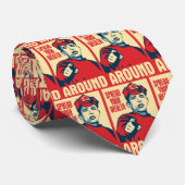 Cravate Armée rouge d'Obama - écartez votre richesse (Roulé)