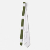 Cravate Armée verte avec ligne blanche (Dos)