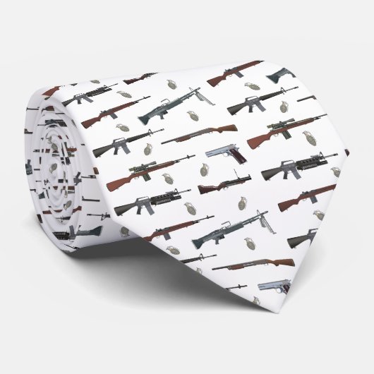 Cravate Armes américaines de guerre du Vietnam (Roulé)