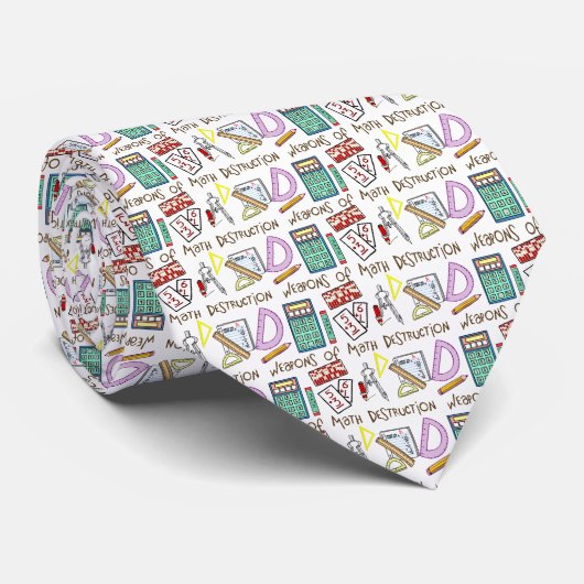 Cravate Armes de destruction de maths (Roulé)