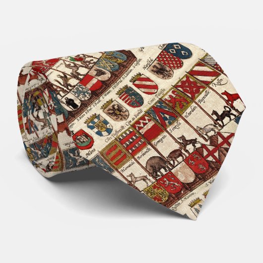 Cravate Armoiries anciennes de Wallonie (Roulé)