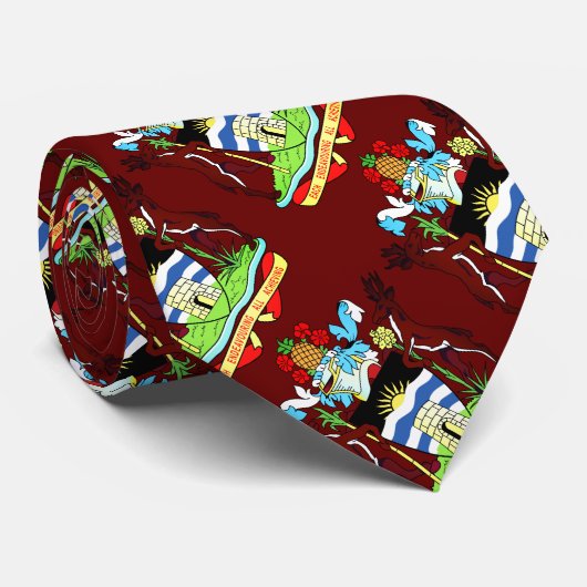 Cravate Armoiries d'Antigua-et-Barbuda (Roulé)