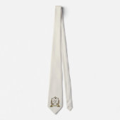 Cravate Armoiries de golf de mariage Initiales de couples (Devant)