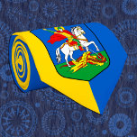 Cravate Armoiries de l'Ukraine et de Kiev, Herbe de Cheval<br><div class="desc">Cravate : Ukraine & région de Kiev Armoiries - Chevalier sur le dragon de combat à cheval blanc,  emblème de la capitale ukrainienne / У р а ї н а</div>