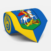 Cravate Armoiries de l'Ukraine et de Kiev, Herbe de Cheval (Roulé)