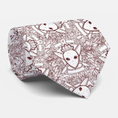 Cravate Armoiries de mignons Légume et couteau (Roulé)