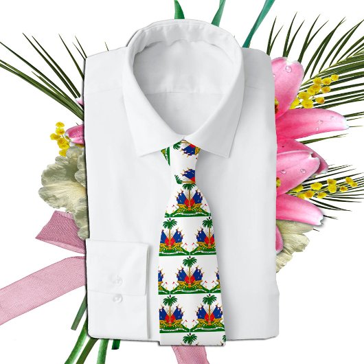 Cravate Armoiries d'Haïti, Drapeau haïtien mode / affaires
