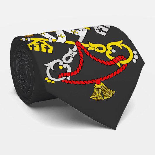 Cravate Armoiries du Vatican (Roulé)