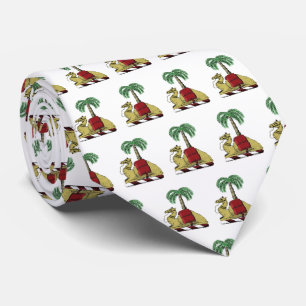 Cravate Armoiries en couleur héraldique de palmier