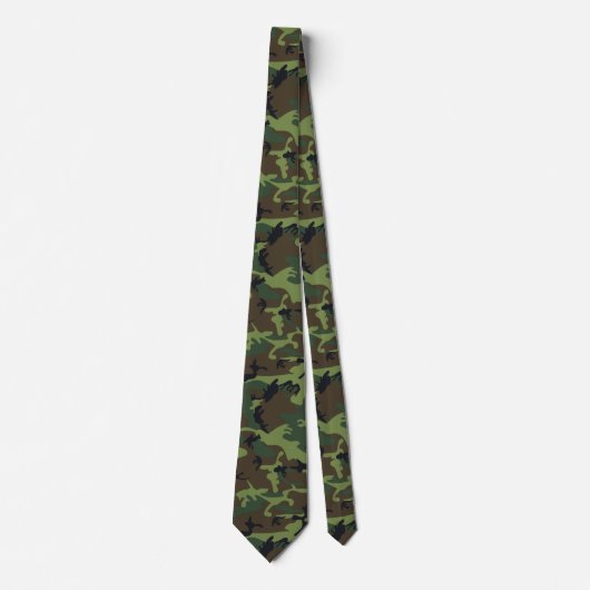 Cravate Army Camouflage Veteran Neckties Neck Tie (Devant)