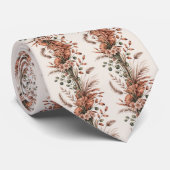 Cravate Arrangement vertical des Fleurs sauvages (Roulé)